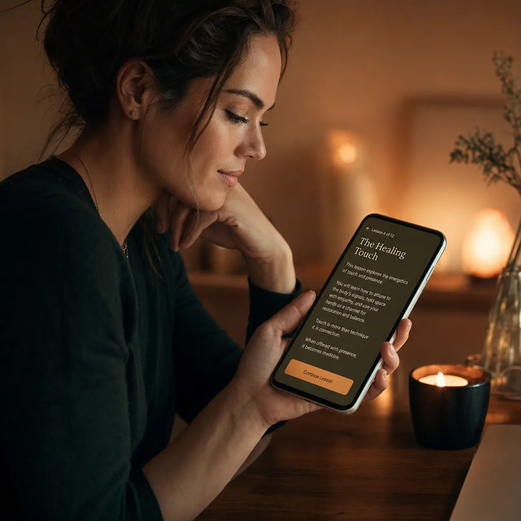 Read the lessons on your phone
